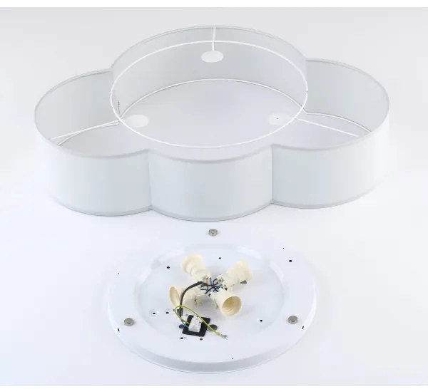 Brilagi - Plafonieră pentru copii NIMBUS 4xE27/15W/230V 46x63 cm gri