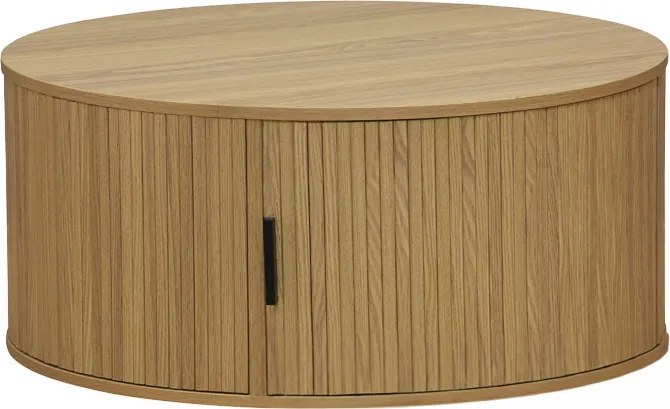 Masuta Rotunda De Cafea Kandy MDF Stejar , Diametru 80 Cm