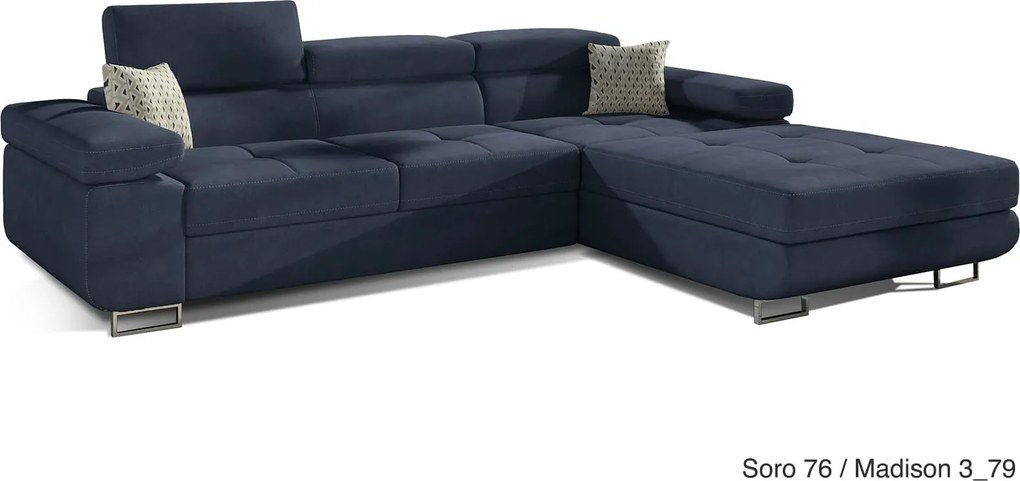 Colțar lemn masiv Extensibil Celis Ladă Depozitare Personalizabil, 289 × 203 × 85 cm