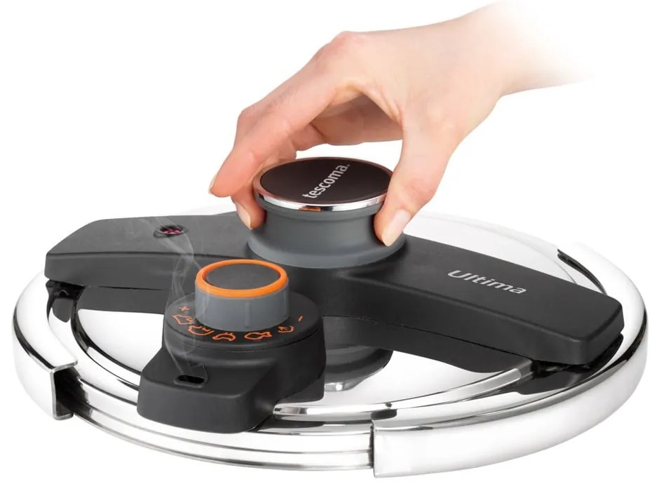 Oale sub presiune cu capac 4 buc. din oțel inoxidabil Ultima duo – Tescoma