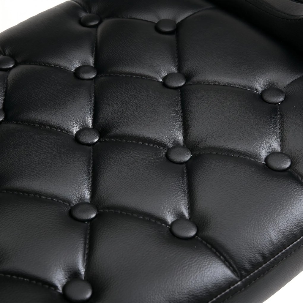 HOMCOM Scaun de Bar cu Spătar și Brațe, Scaun Modern de Bucătărie Rotativ cu Înălțime Reglabilă, 61x50x94-114 cm, Negru | Aosom Romania