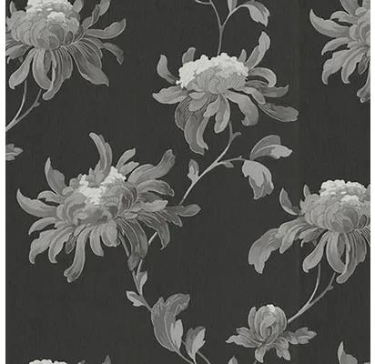Tapet JMD Fabulous model floral negru/gri 10,05x0,52 m