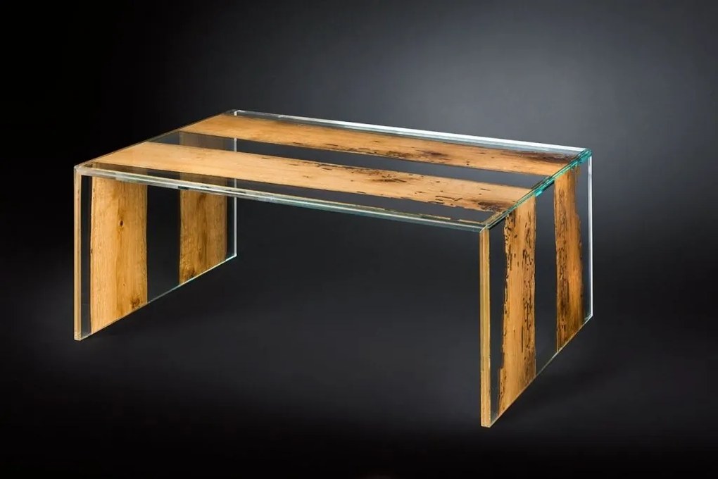Masuta eleganta, LUX design Glass-Wood VENEZIA 120x80cm 7511780.00