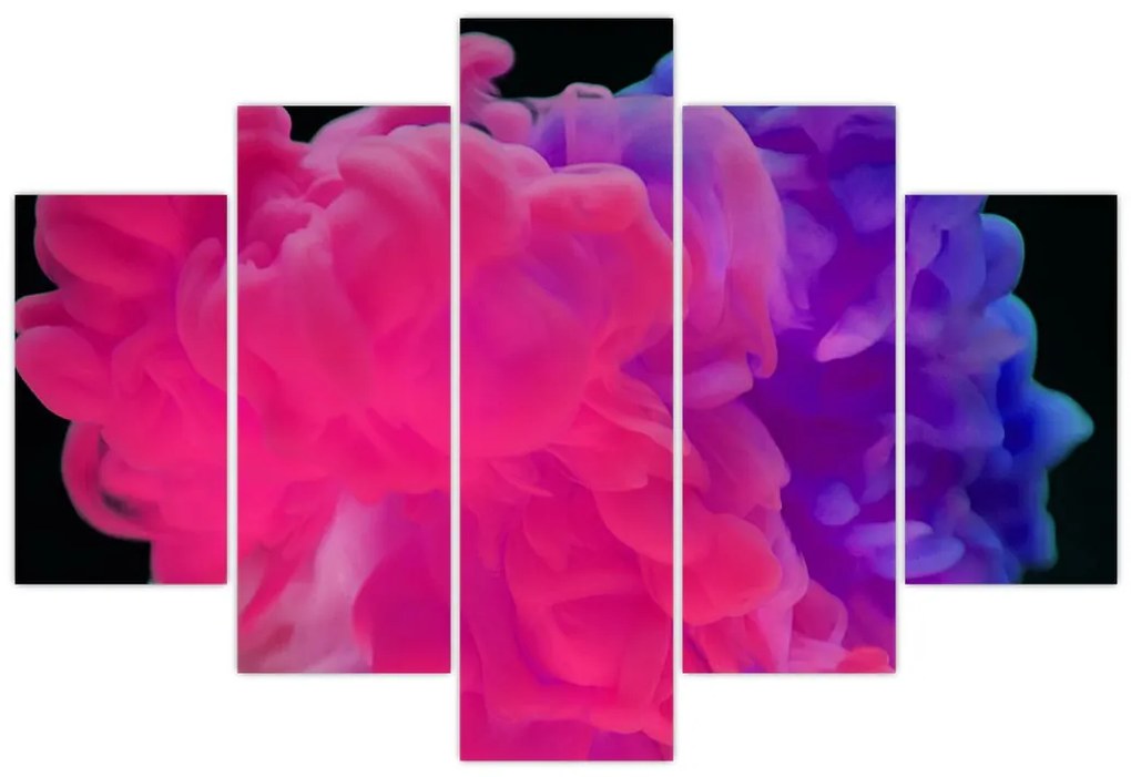 Tablou cu fum colorat (150x105 cm)