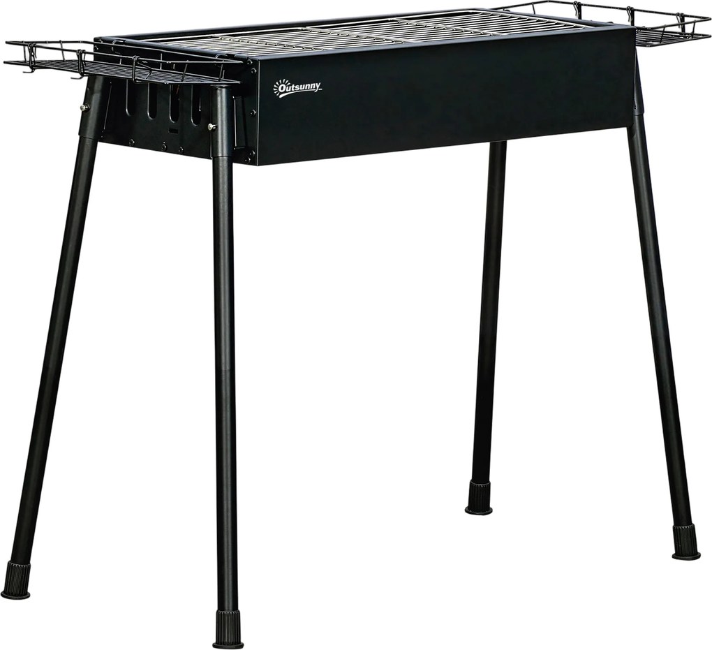 Outsunny Gratar Portabil Exterior Oțel Inoxidabil | Aosom Romania