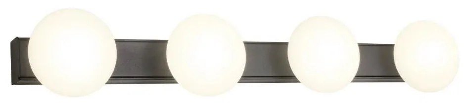 Redo 01-4311 - Plafonieră LED pentru baie OVUM, 4 x LED, 5 W, 230 V, IP44, neagră
