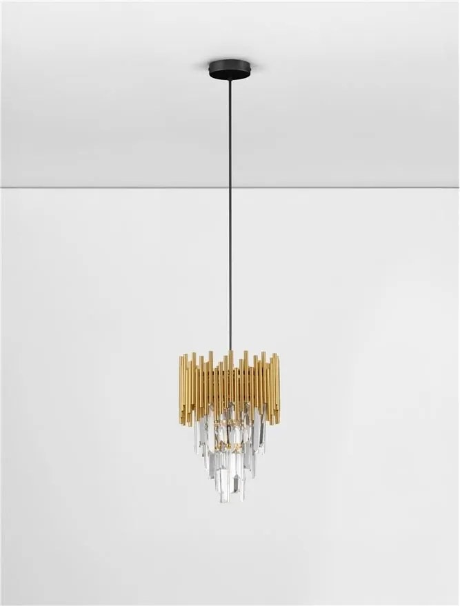 Lustra suspendata design elegant MAGNOLIA aurie