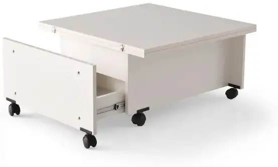 Masuta de cafea extensibila multifunctionala Smart Alb