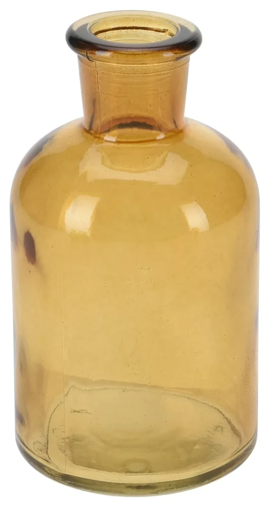 Vaza Honesty din sticla amber 10 cm - modele diverse