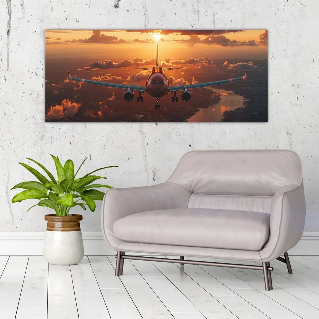 Tablou - Avion de transport (120x50 cm)