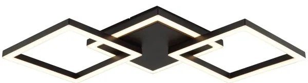 Brilliant - Plafonieră LED JORVIC LED/21W/230V 28x61,5 cm neagră