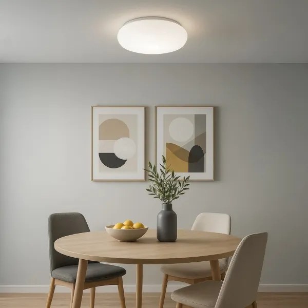 Plafonieră PULSO, 3xE27/15W/230V, Ø 42 cm, albă