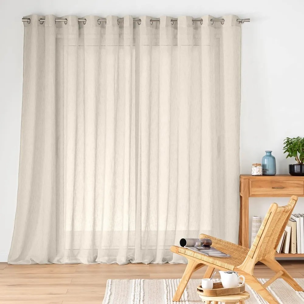 Perdea în culoare naturală 400x240 cm Carlin – douceur d'intérieur