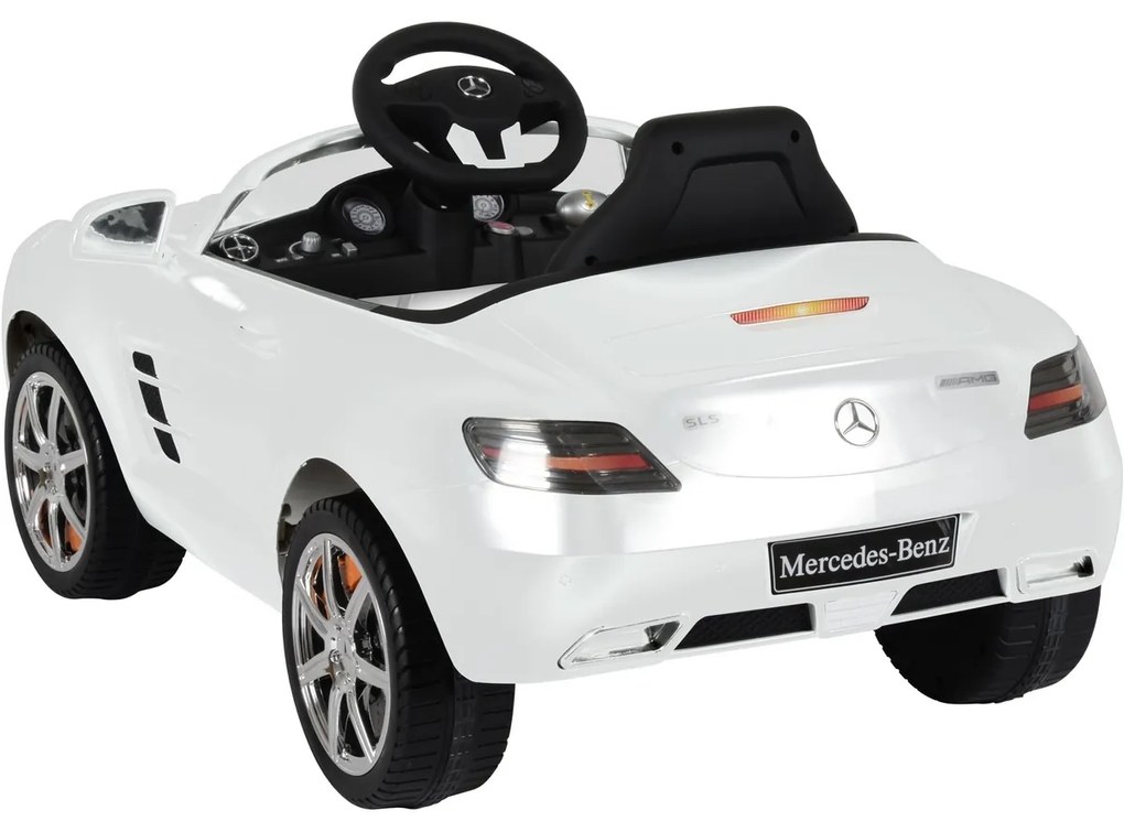 Buddy Toys BEC 7110 Mașinuță electrică MercedesBenz SLS, albă