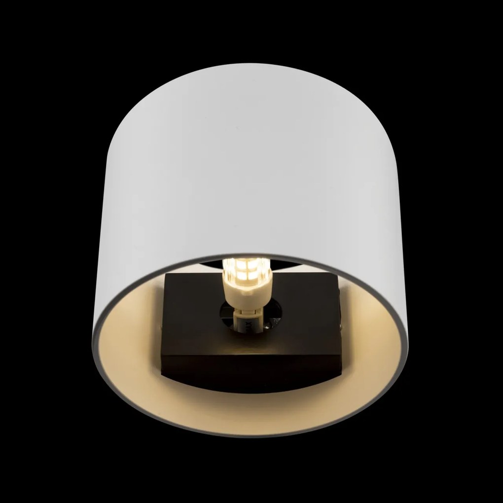 Aplica de perete design tehnic Rond alb MYC066WL-01W