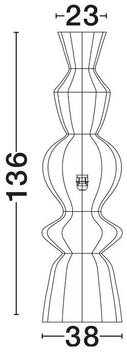 Lampa de podea design natural BREENA negru