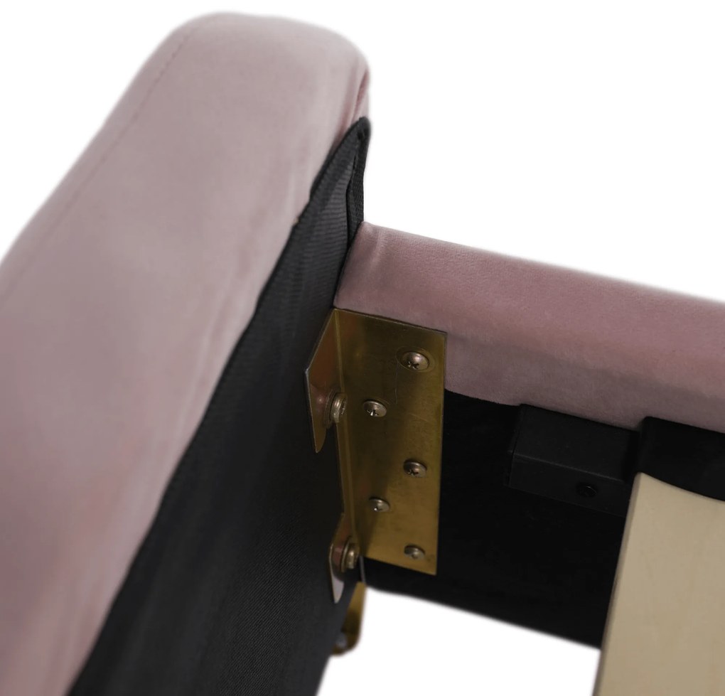 Pat, roz/gold crom auriu, 180x200, KAISA