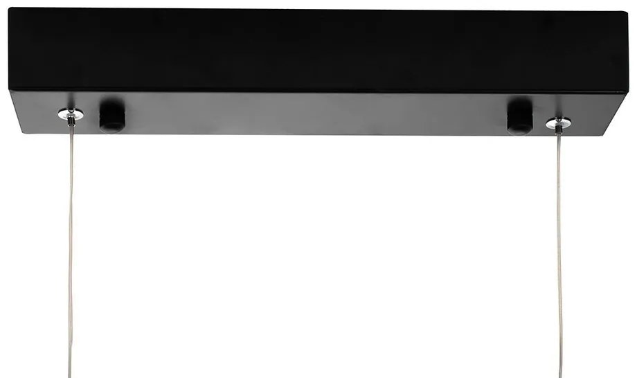 Lustra neagra inelara LED Range 120cm