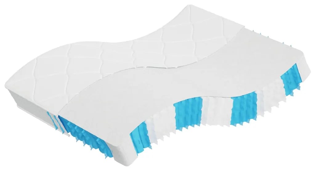 vidaXL Saltea cu arcuri buzunar, fermitate medie, 140x190 cm