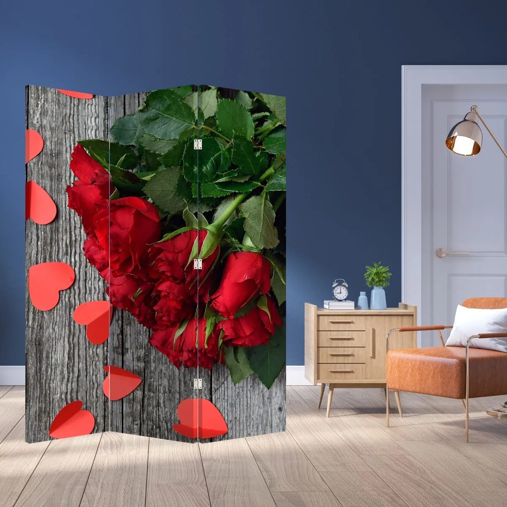 Paravan - Buchet de flori (126x170 cm)