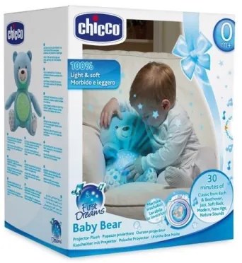 Proiector cu sunete BABY BEAR 3xAAA albastru Chicco
