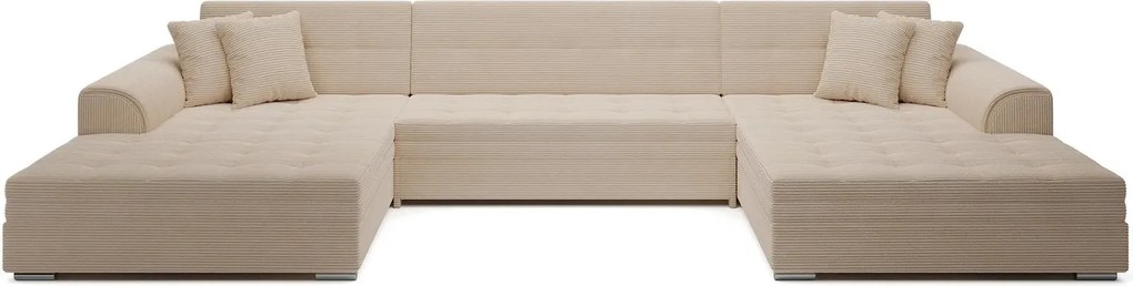 Colțar lemn masiv Vento, 359 × 165 × 78 cm - Inari 100 / Soft 11
