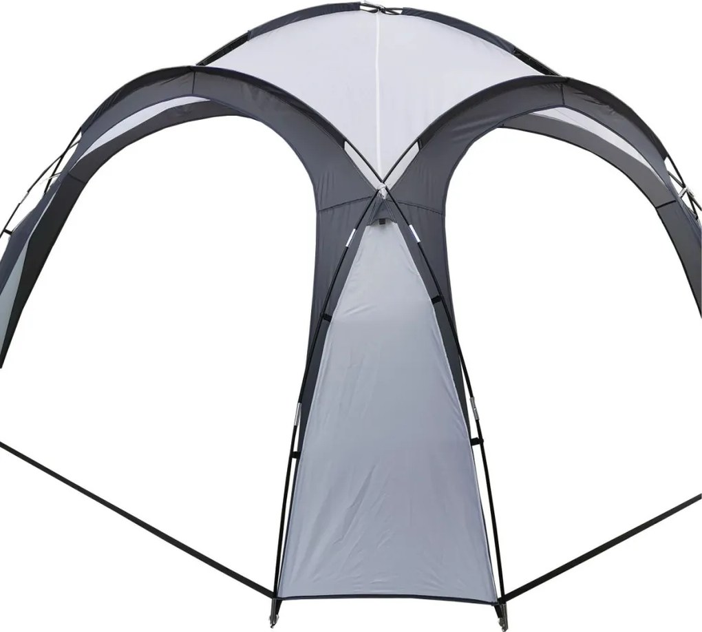 Foișor de grădină gri 3,5x3,5 m