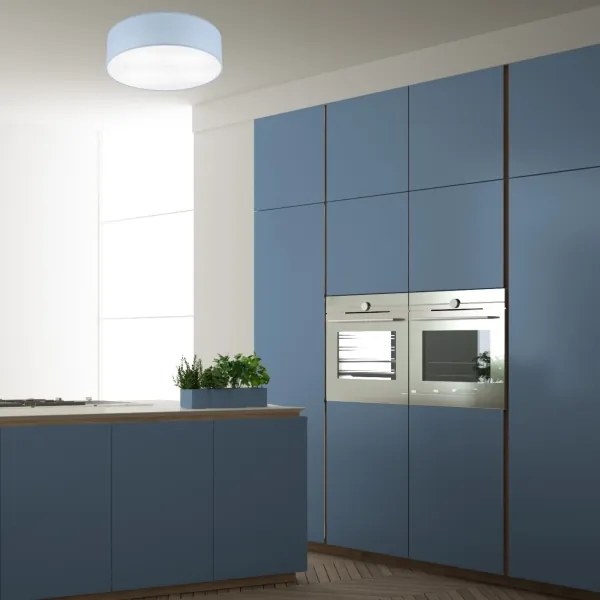 Plafonieră SIRJA PASTEL DOUBLE 4xE27/15W/230V d. 45 cm albastru