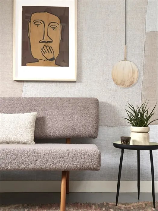Lustra, pendul din sticla cu aspect de marmura Carrara large auriu
