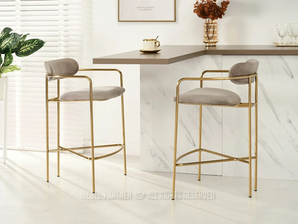 Scaun Viola (bej + auriu). Promo -19%. 1110752