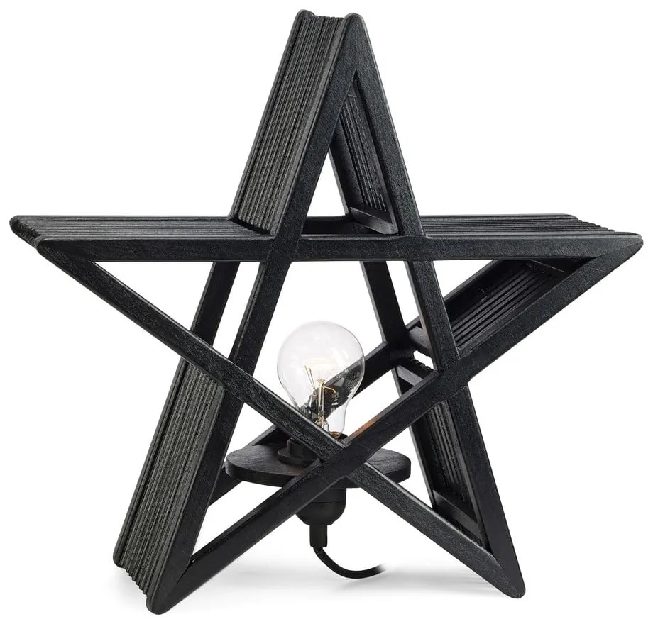 Decorațiune luminoasă de Crăciun neagră Bamboo – Markslöjd