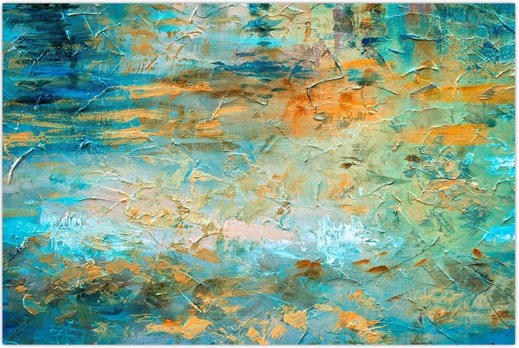 Tablou - Abstract albastru (90x60 cm)