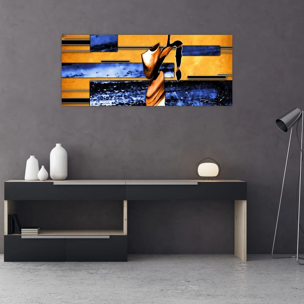 Tablou picturii abstracte (120x50 cm)