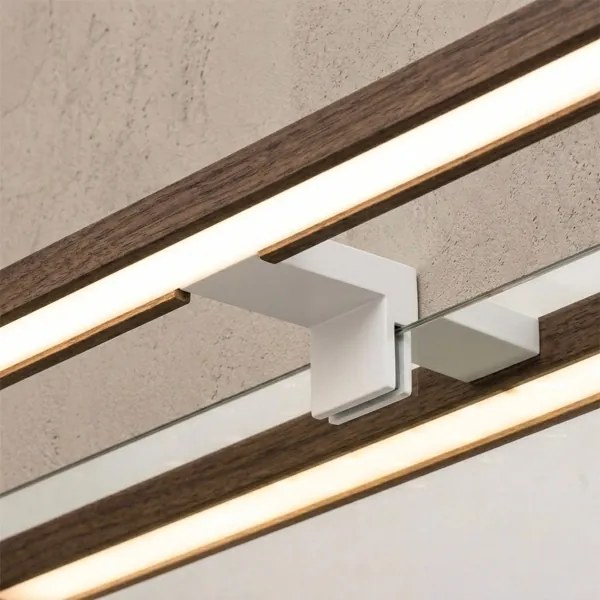 Brilagi-LED Lumină pentru oglindă de baie 3-în-1 WOODY MIRROR LED/8W/230V 40 cm IP44 alb/stejar