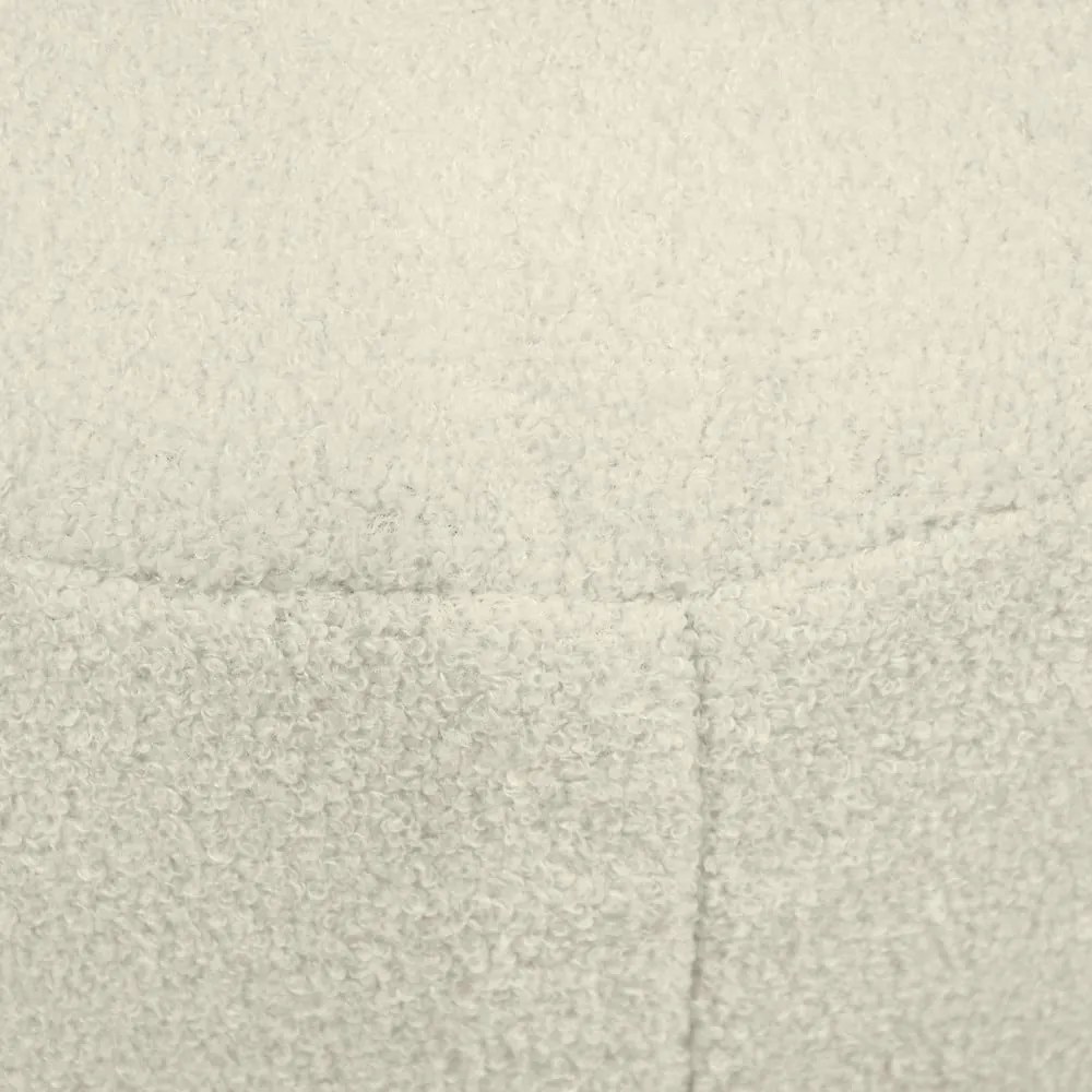 Fotoliu bean bag crem cu tapițerie din țesătură bouclé Mini – SLOWDOWN