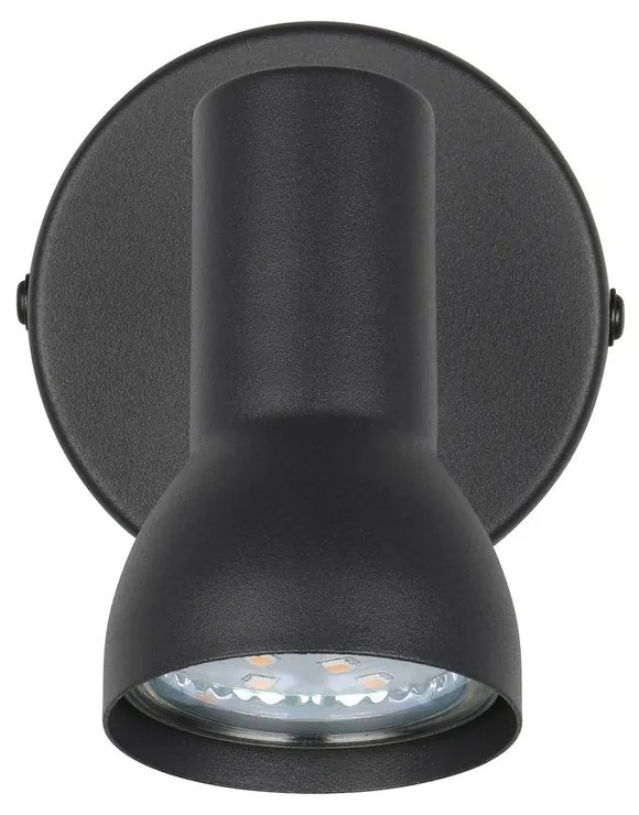 Spot negru ø 8 cm Cantar – Reality