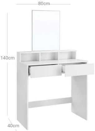 Măsuță de toaletă HEBA, albă