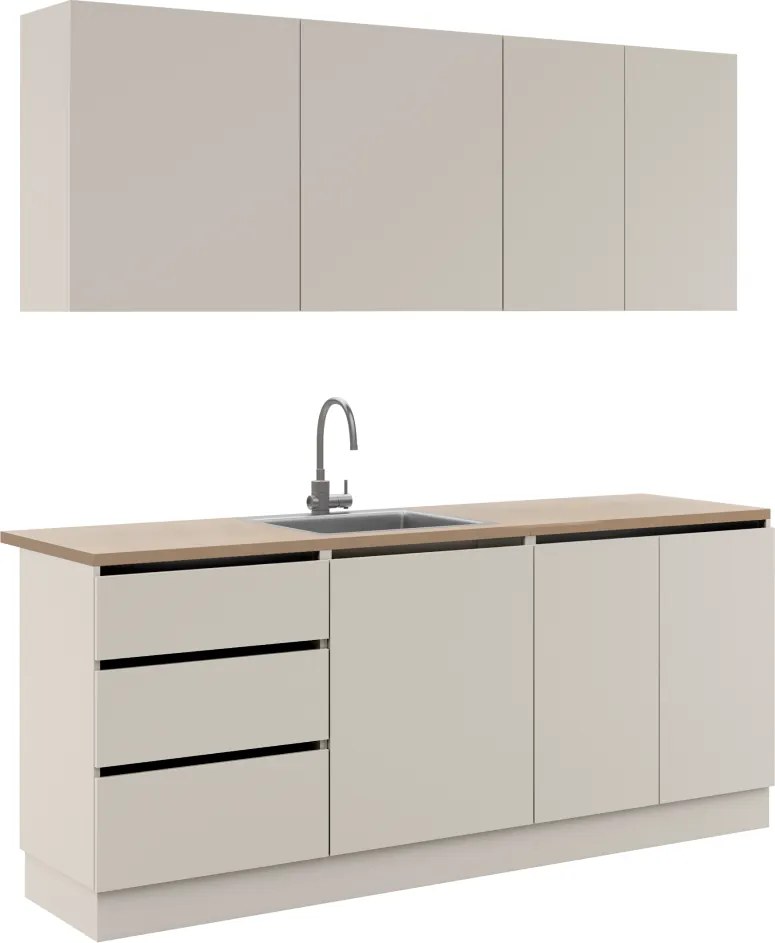 Mobilier de bucătărie, 2 m, caşmir, ASTI