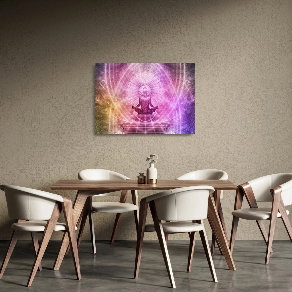 Tablou pe sticlă - Aura de meditație (70x50 cm)