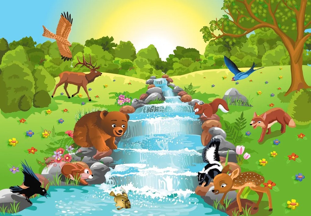 Fototapet - Animale de pădure II. (147x102 cm)
