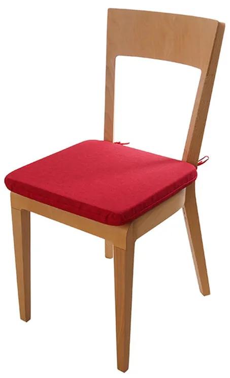 Pernă de şezut cu husă lavabilă BESSY, roşie 1 buc
