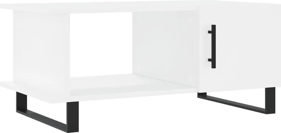 vidaXL Măsuță de cafea, alb, 90x50x40 cm, lemn prelucrat