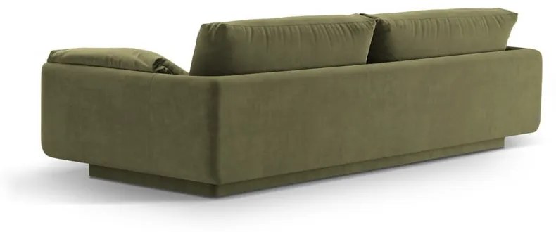 Canapea verde-deschis cu tapițerie din catifea 220 cm Torino – Micadoni