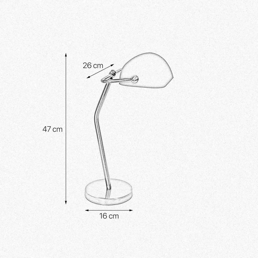 Lampa de birou din alama design clasic Banker