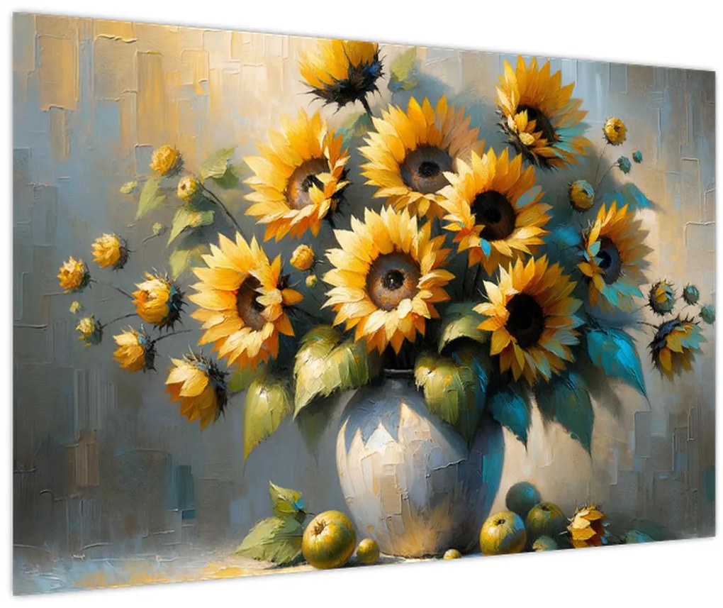 Tablou – Vază cu floarea-soarelui (90x60 cm)