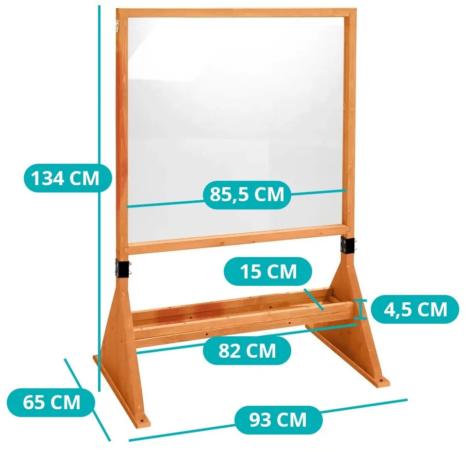 Tabla de desen plexiglas cu doua fete, pentru exterior si interior