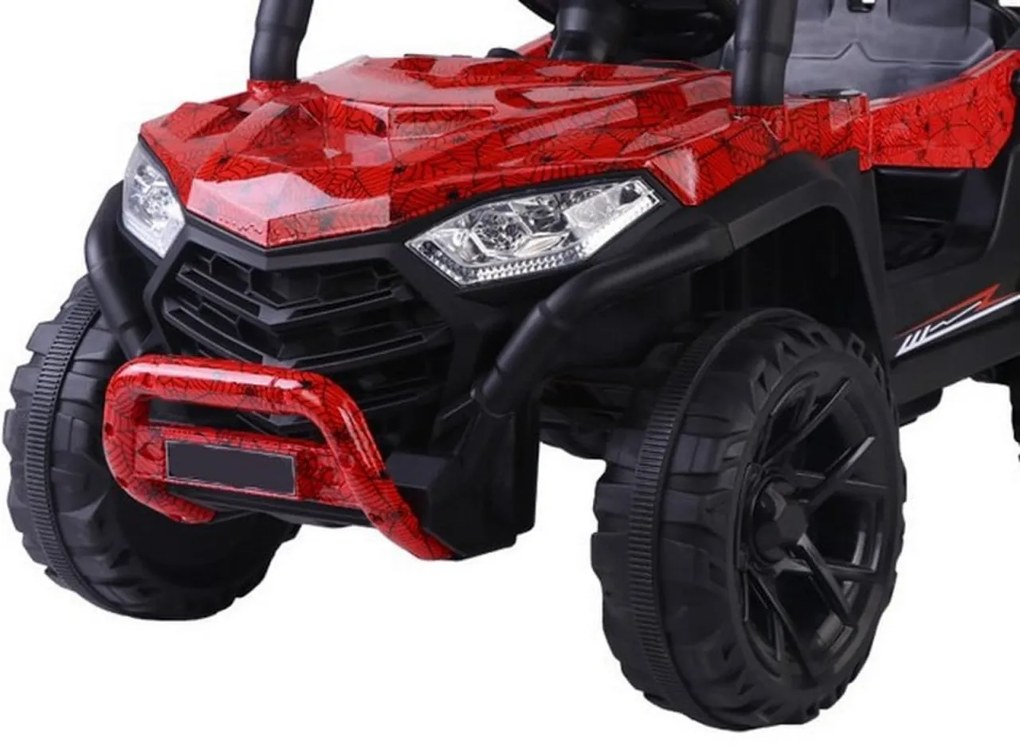 Masinuta Electrica cu acumulator pentru copii NOVOKIDS™ Buggy Mini UTV, Cu faruri luminoase, Telecomanda, 3-7 ani , max 30 kg, 3 Viteze, Lungime 110