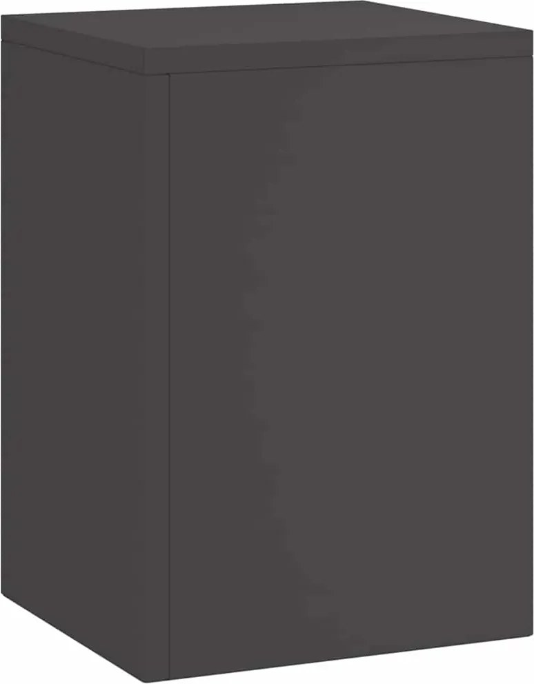 vidaXL Suport pentru plante 3 pcs Negru Oțel