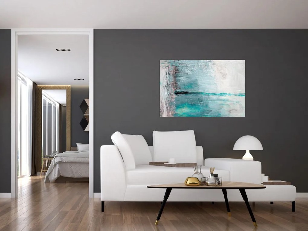 Tablou - pictură abstractă în ulei (90x60 cm)