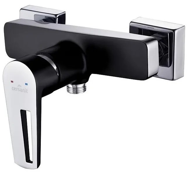 Baterie de duș Cersanit S951-034 MILLE negru/crom lucios